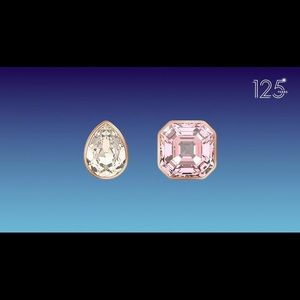 Swarovski rose gold earrings